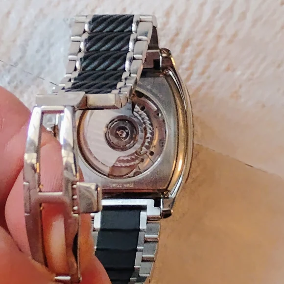 David Yurman Diamond Thoroughbred Silver and Black Chronograph Watch - Picture 12 of 16